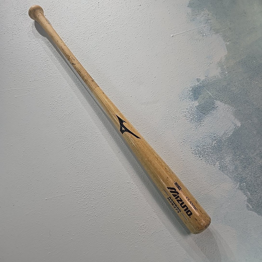 Baseball Bat Mizuno 33" Classic Bamboo MZB 271 Natural Wood BBCOR Cert 1 lb 15oz
